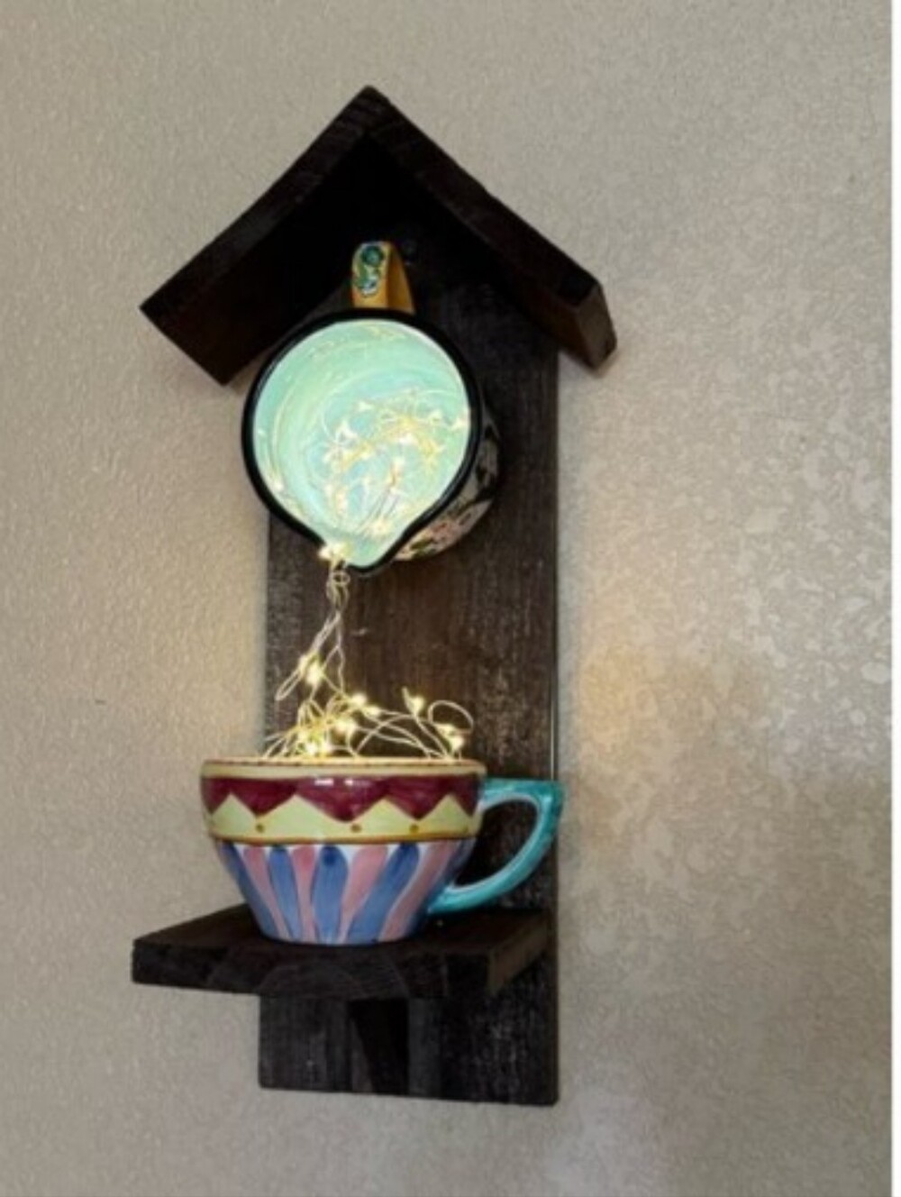 Rustic Wooden Handmade Bird Feeder "Down The Rabbits Hole" - Picture 10 of 16